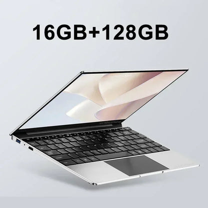 14.1" laptop ultra fino 16gb ram 2tb ssd intel n3700 notebook gamer windows 11 pro 1920*1080 display escritório estudo computador pc