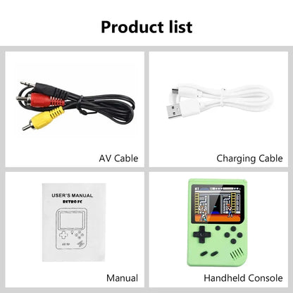 2.4 Inch LCD Tela Retro VideoGame Dispositivo integrado de 400 pol. Portável Jogo Console Natal Presente