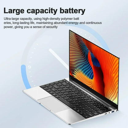 14.1" laptop ultra fino 16gb ram 2tb ssd intel n3700 notebook gamer windows 11 pro 1920*1080 display escritório estudo computador pc